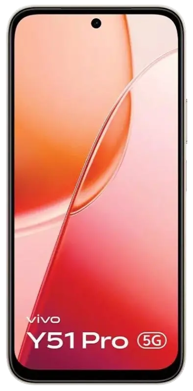 Vivo Y51 Pro 5G Noble Gold Front Side Image