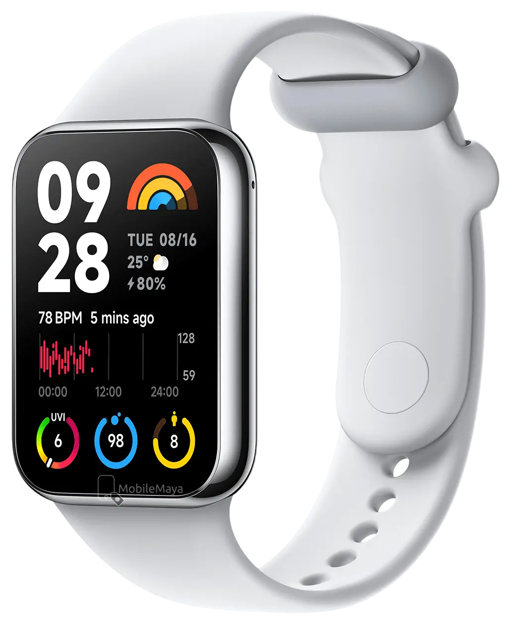 Xiaomi Mi Smart Band 8 Pro Matte Silver Black Official