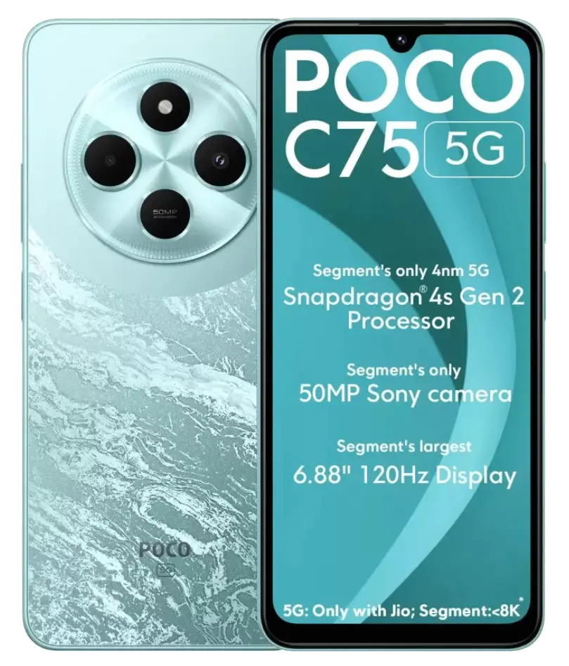 Xiaomi Poco C75 5G Aqua Bliss official image