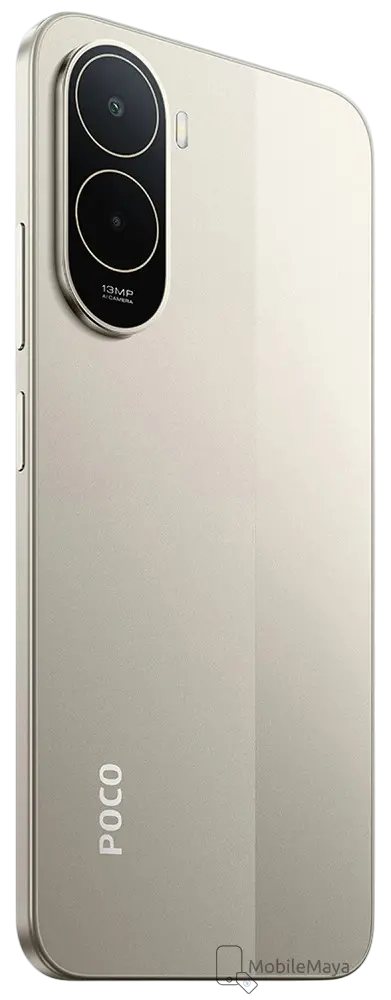 Xiaomi Poco C81 Sunset Gold Back Side Image