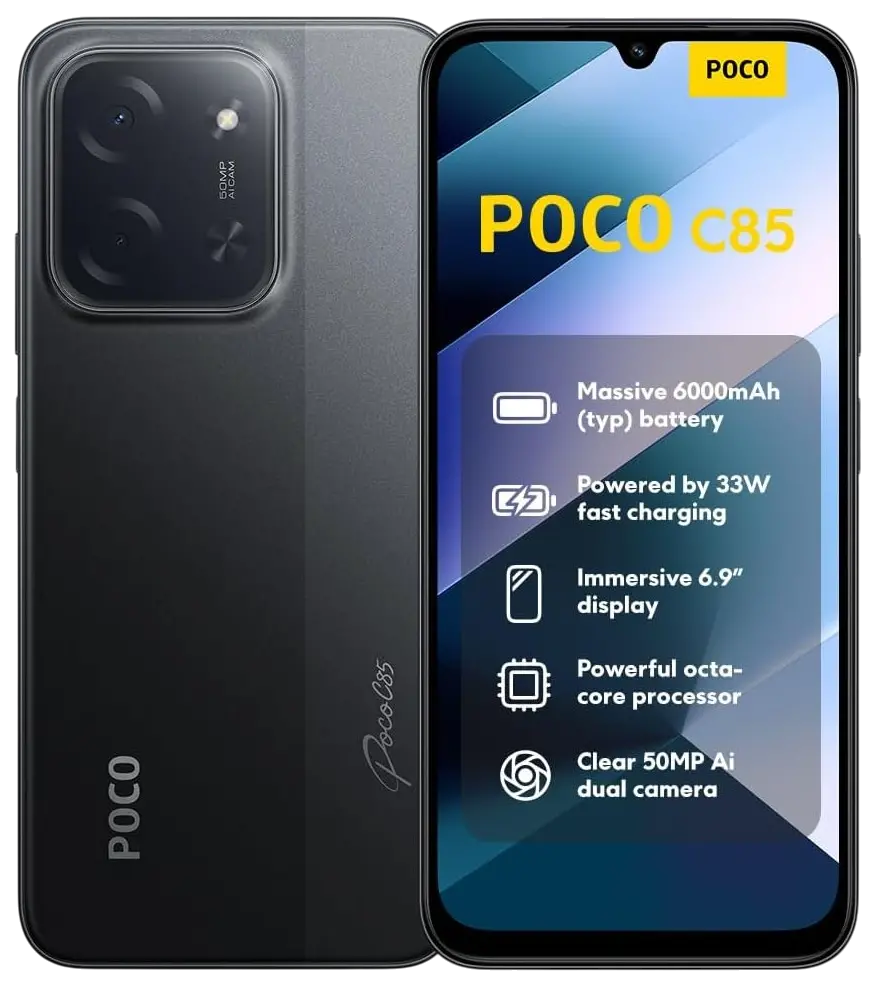 Xiaomi Poco C85 4G Black Official.