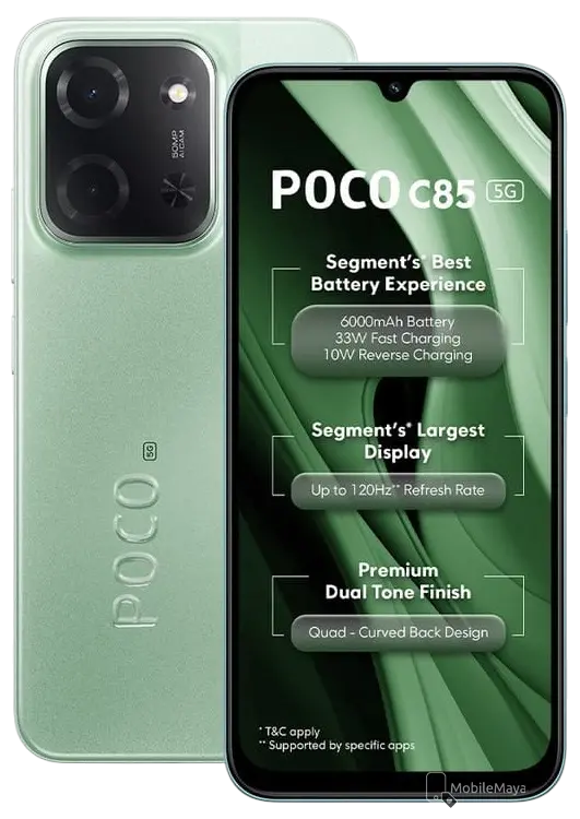 Xiaomi Poco C85 5G Spring Green Official.
