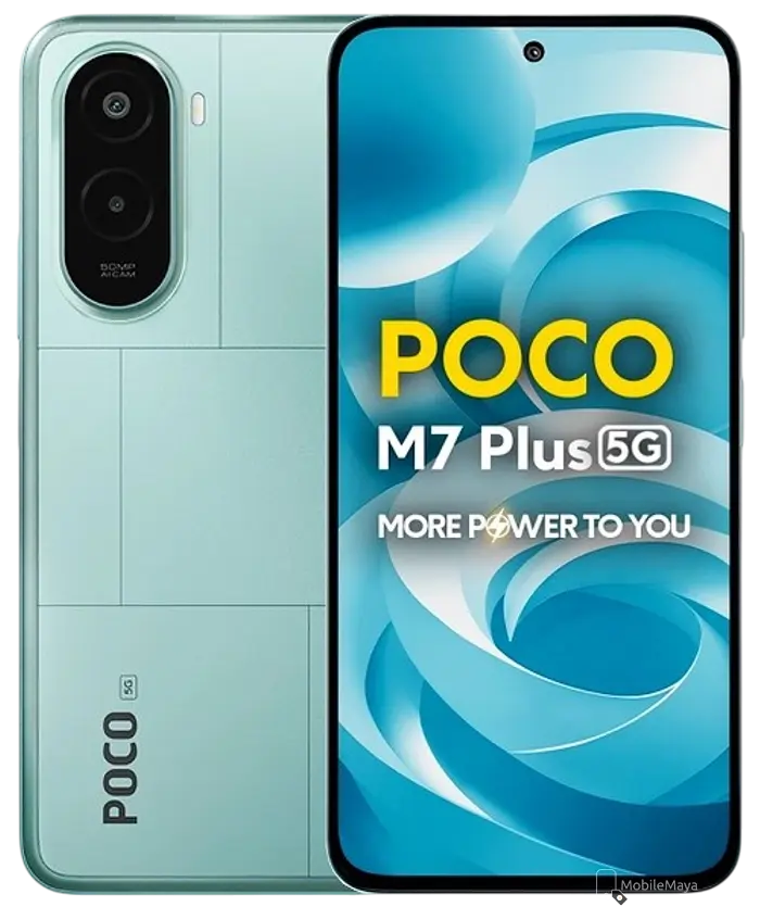Xiaomi Poco M7 Plus 5G Aqua Blue Official.