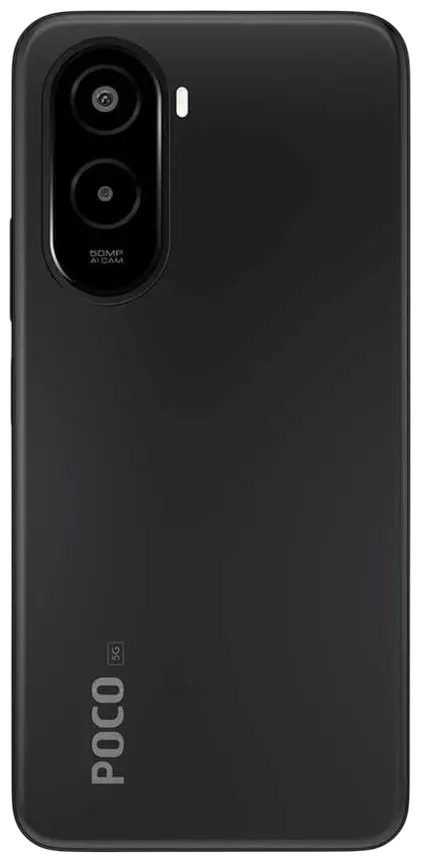 Xiaomi Poco M7 Plus 5G Carbon Black Back Image.