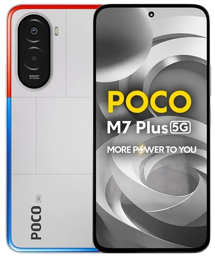 Xiaomi Poco M7 Plus 5G Chrome Silver Official.