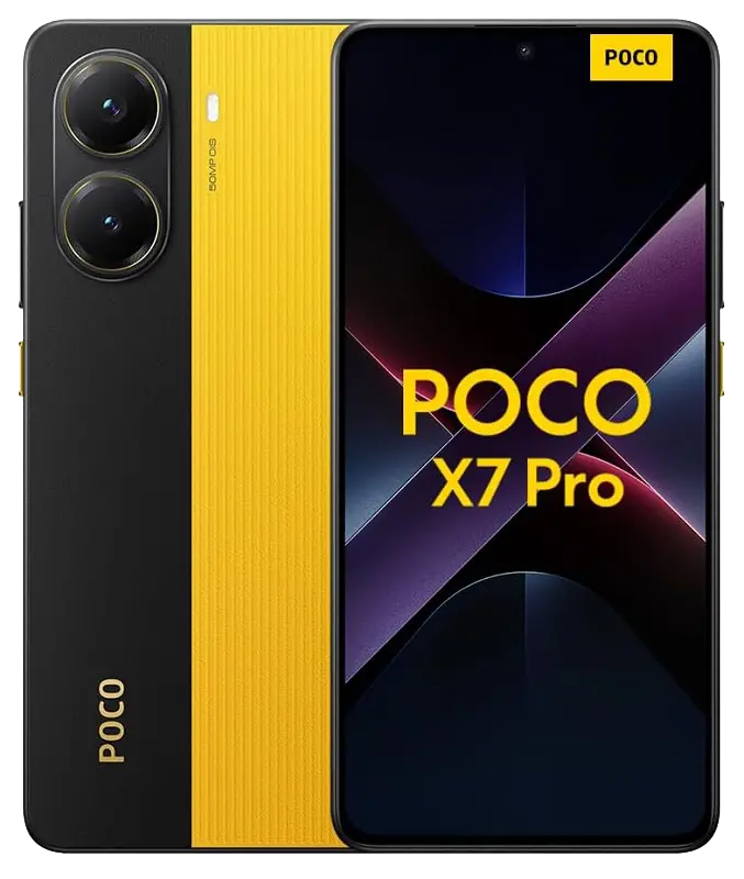 Xiaomi Poco X7 Pro Black isYellow Image.