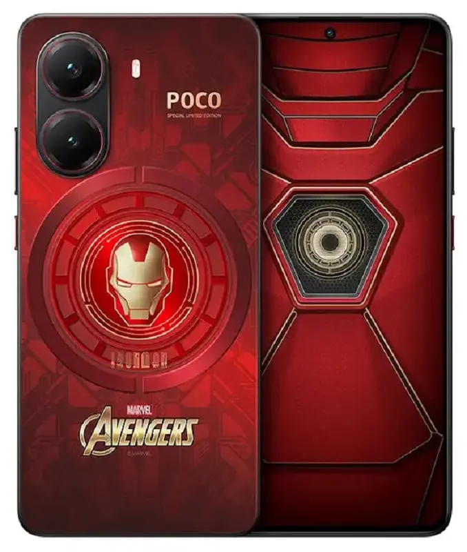 Xiaomi Poco X7 Pro Red (Iron Man Edition) Image.