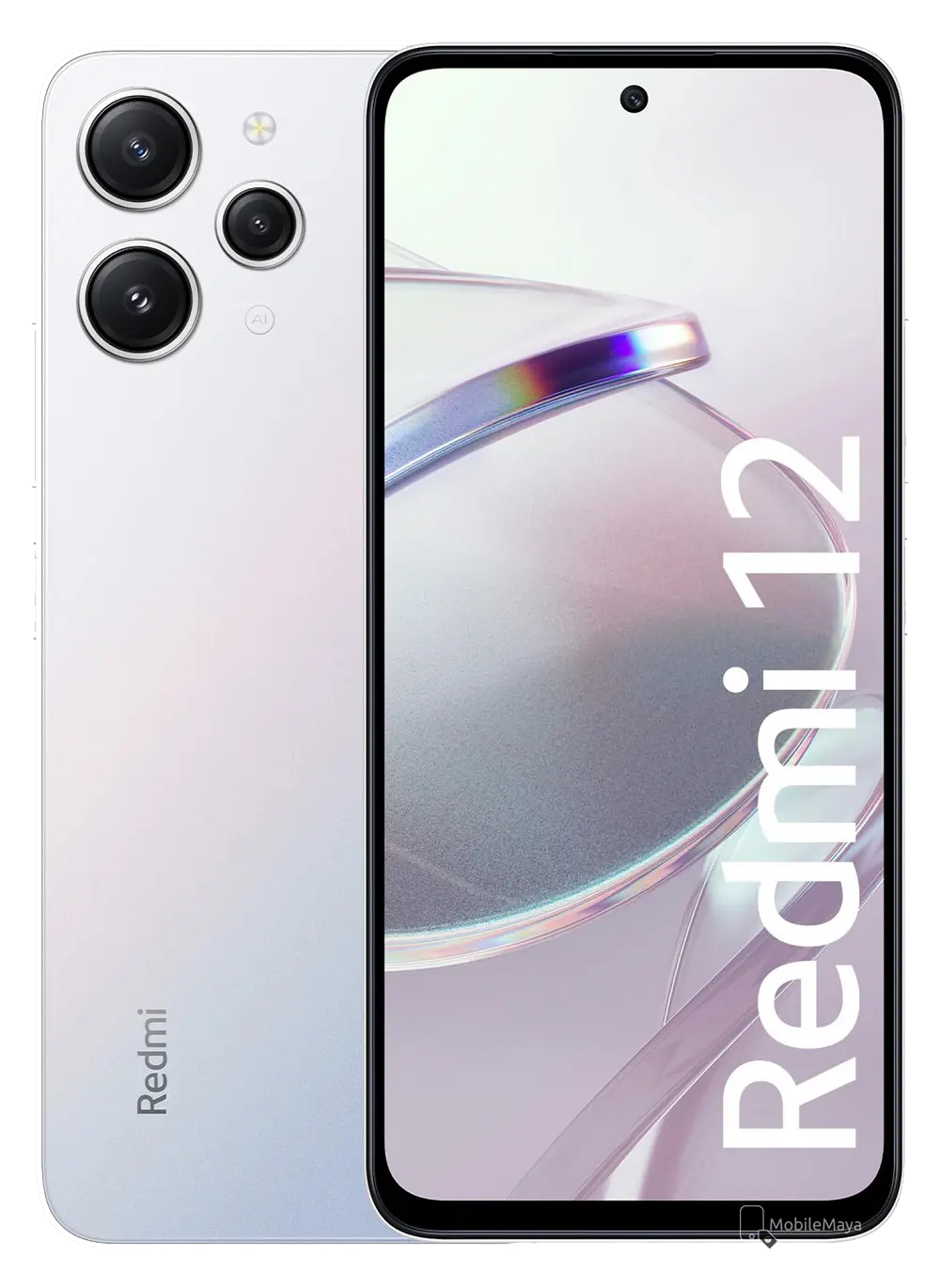 Xiaomi Redmi 12 Moonstone Silver Official Image.