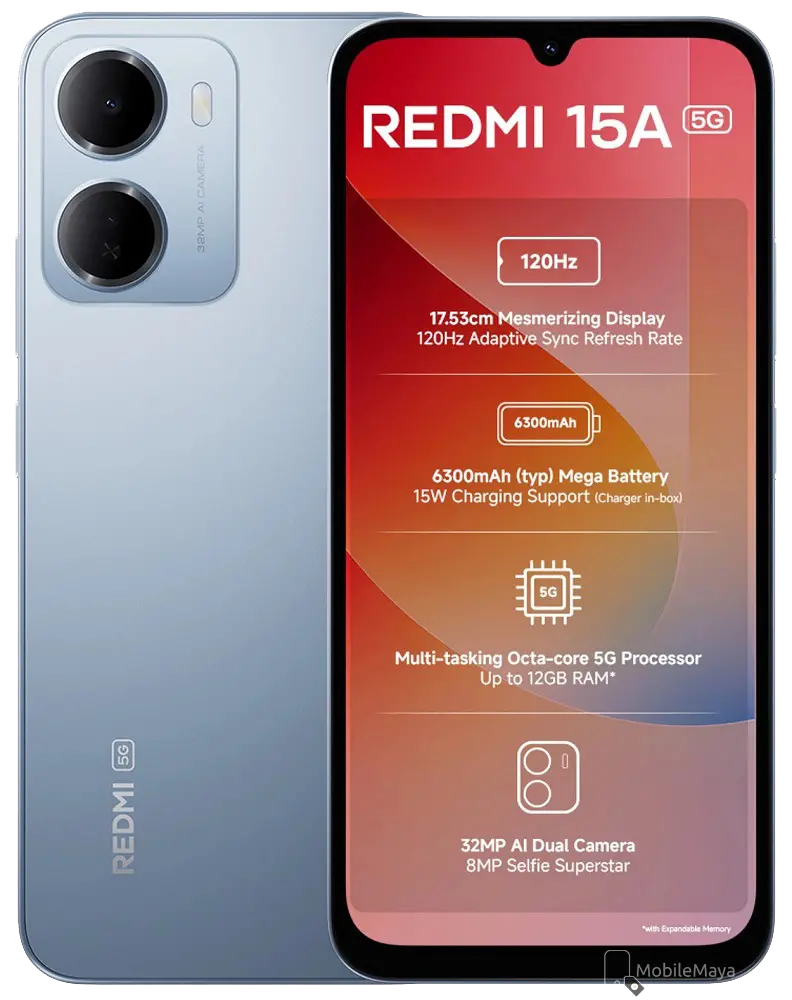 Xiaomi Redmi 15a 5G Blue Image