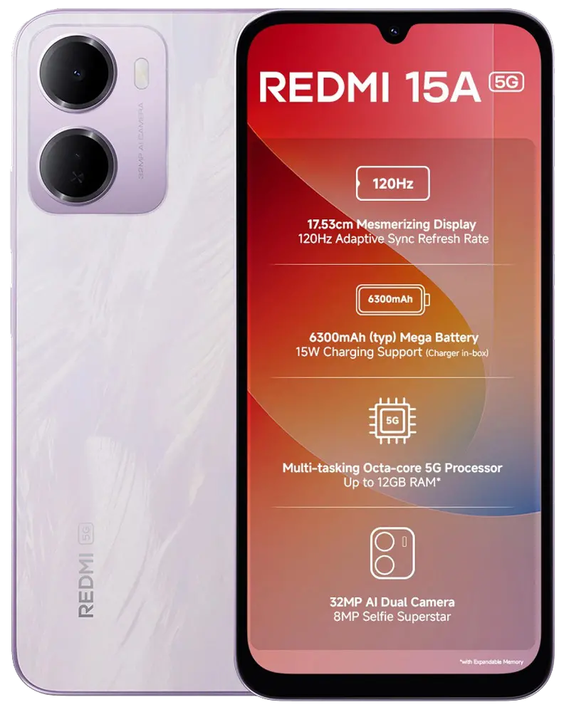 Xiaomi Redmi 15a 5G Purple Image