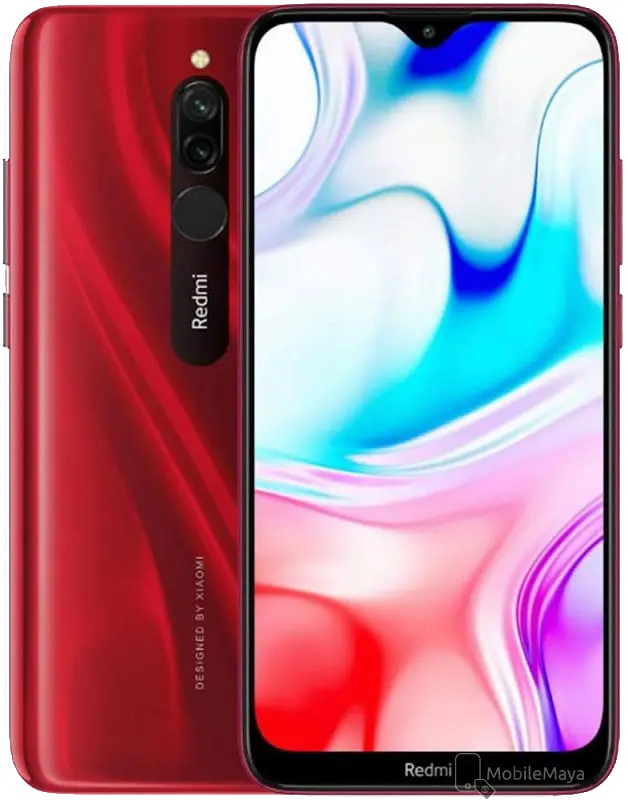 Xiaomi Redmi 8 Onyx Ruby Red official Image