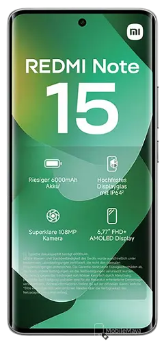 Xiaomi Redmi Note 15 4G Full Front Image.