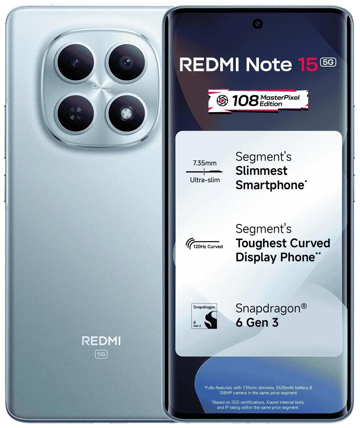 Xiaomi Redmi Note 15 5G Glacier Blue Official.