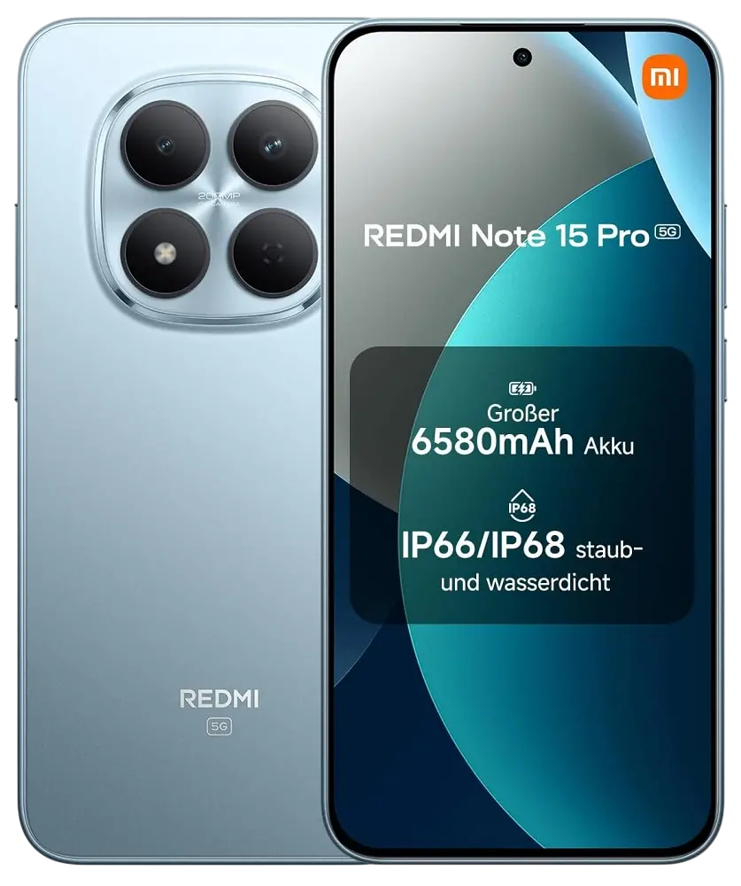 Xiaomi Redmi Note 15 Pro 5G Glacier Blue Official.