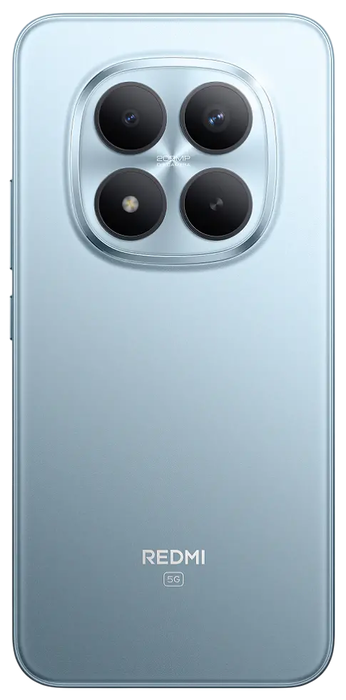 Xiaomi Redmi Note 15 Pro Plus 5G Glacier Blue Back Side Image.