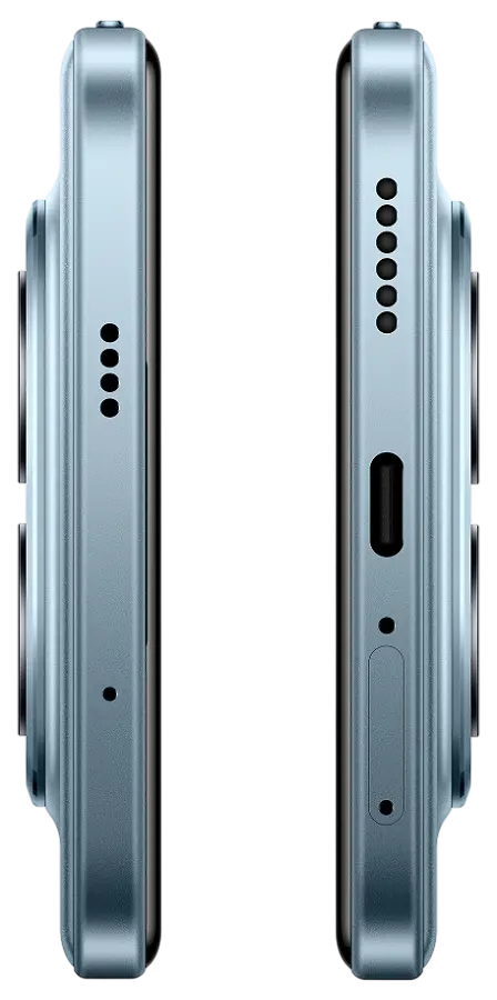 Xiaomi Redmi Note 15 Pro Plus 5G Glacier Blue Charging Port Side.