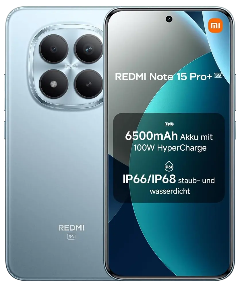 Xiaomi Redmi Note 15 Pro Plus 5G Glacier Blue Official.