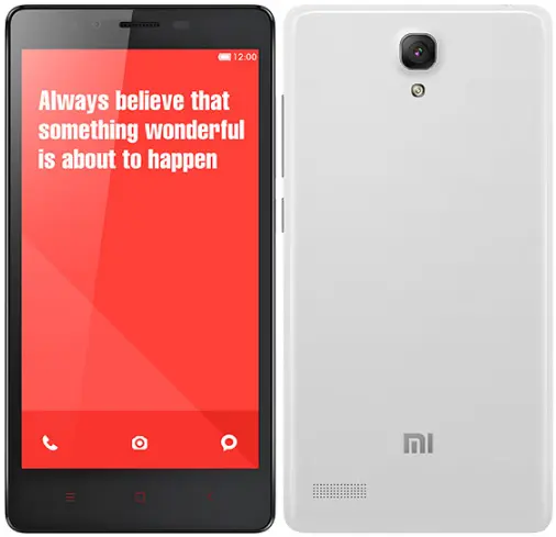 Xiaomi Redmi Note 4G Black white official Image