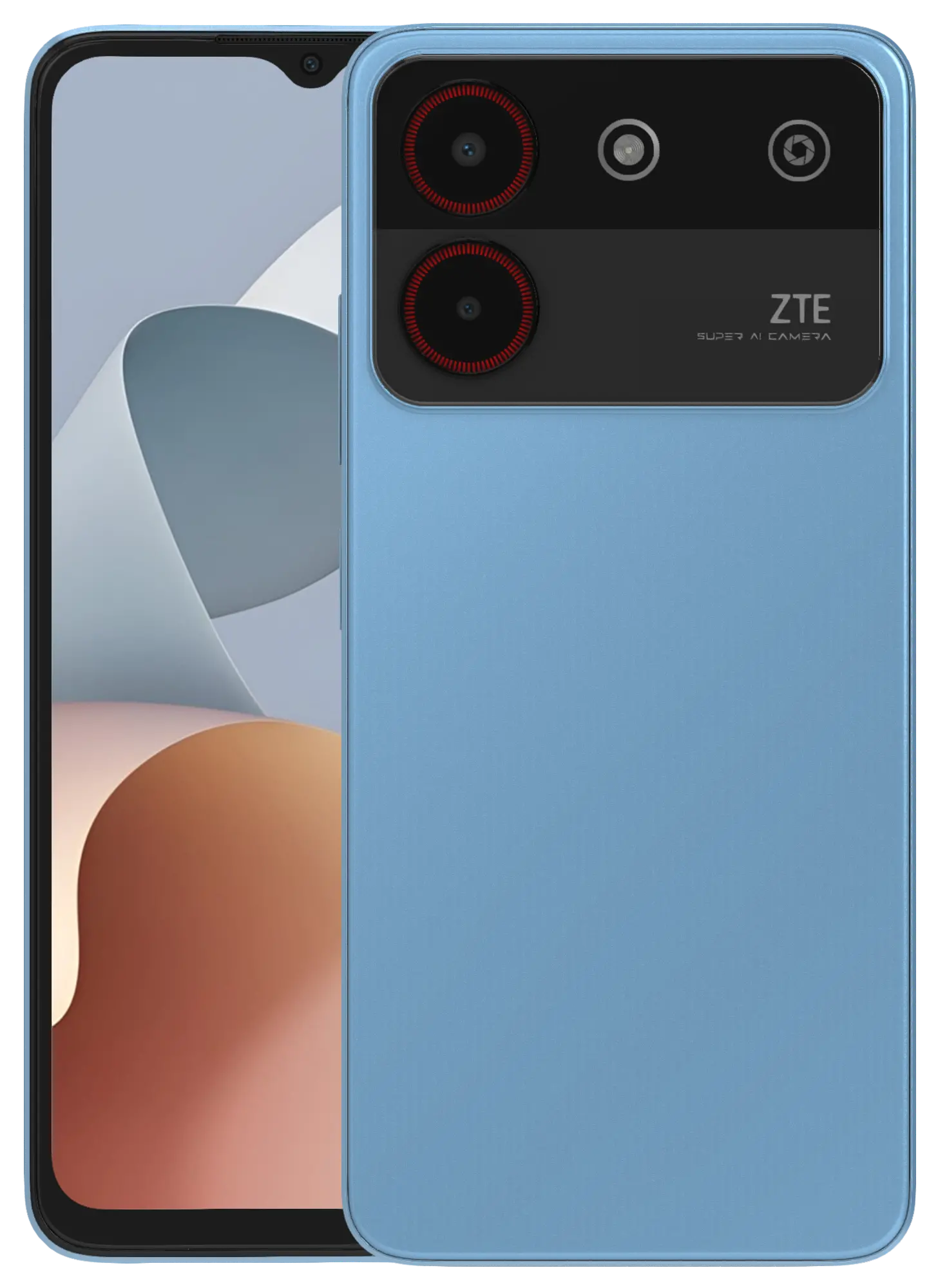 ZTE Blade A54 Gray Blue Official Image