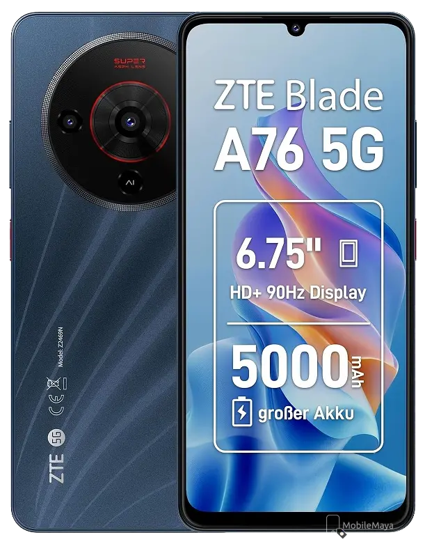 ZTE Blade A76 5G Black Official.