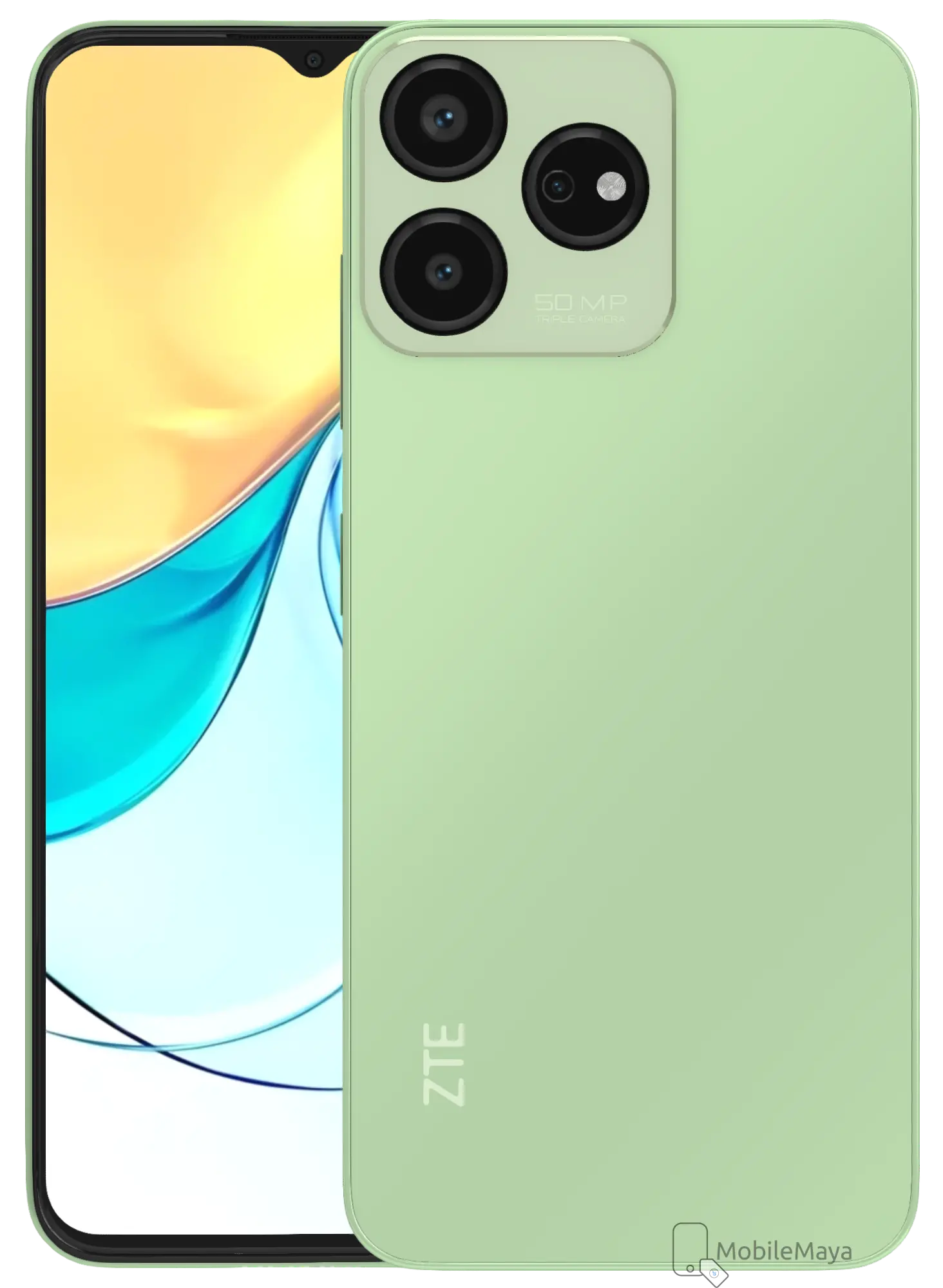 ZTE Blade V50 Design 4G Beach Green Official Image