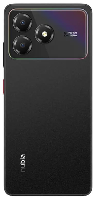 ZTE nubia A36 4G Nebula Black Back Image.