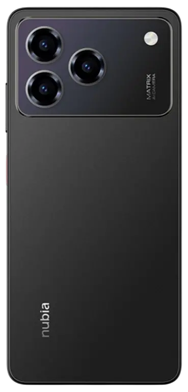 ZTE nubia A76 4G Carbon Black Back Side Image.