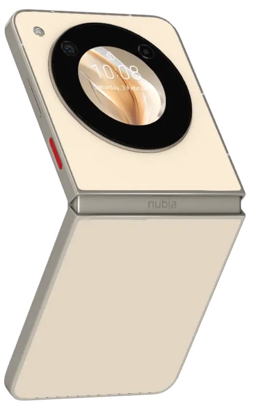 ZTE nubia Flip Sunshine Gold Back Side Image