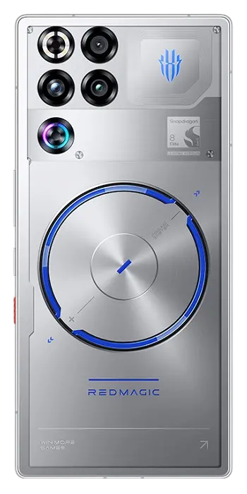 ZTE nubia RedMagic 11s Pro Plus Transparent Silver Back Side Image