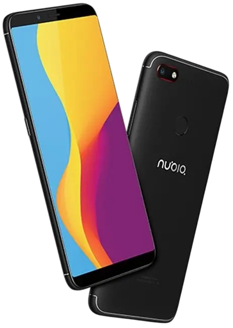 ZTE Nubia V18 Black Front Back Produc Image